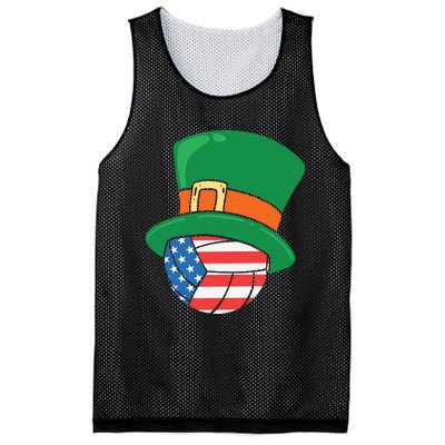 USA Flag Volleyball Leprechaun Patrick Mesh Reversible Basketball Jersey Tank