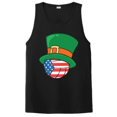 USA Flag Volleyball Leprechaun Patrick PosiCharge Competitor Tank