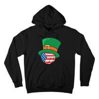 USA Flag Volleyball Leprechaun Patrick Tall Hoodie