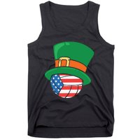 USA Flag Volleyball Leprechaun Patrick Tank Top