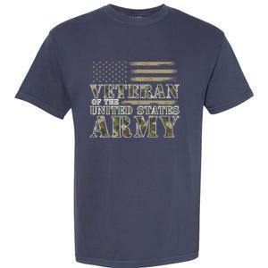 Usa Flag Veteran Of The United States Army Garment-Dyed Heavyweight T-Shirt