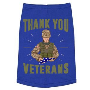 Us Flag Veteran Proud Soldier Usa American Memorial Day Meaningful Gift Doggie Tank