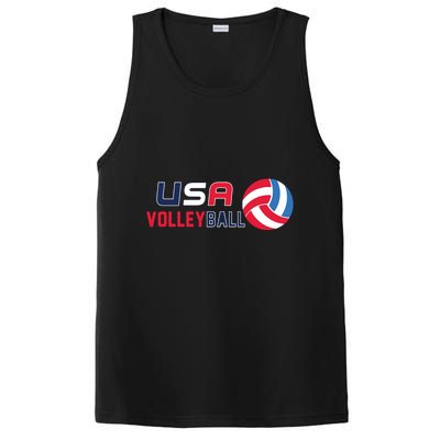 USA Flag Volleyball And Volleyball PosiCharge Competitor Tank