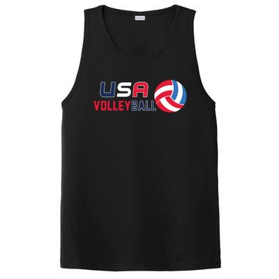 USA Flag Volleyball And Volleyball PosiCharge Competitor Tank