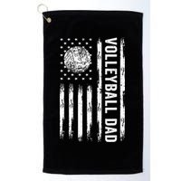 USA Flag Volleyball Dad Volleyball Game Day Vibes Golf Towel