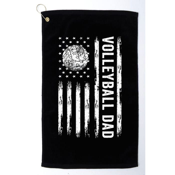USA Flag Volleyball Dad Volleyball Game Day Vibes Golf Towel
