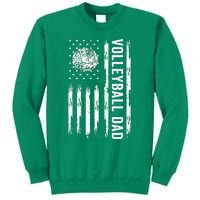 USA Flag Volleyball Dad Volleyball Game Day Vibes Sweatshirt