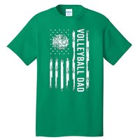 USA Flag Volleyball Dad Volleyball Game Day Vibes Tall T-Shirt