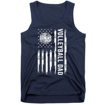 USA Flag Volleyball Dad Volleyball Game Day Vibes Tank Top