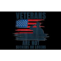 Us Flag Veterans Are Not Suckers Or Losers Gift Bumper Sticker