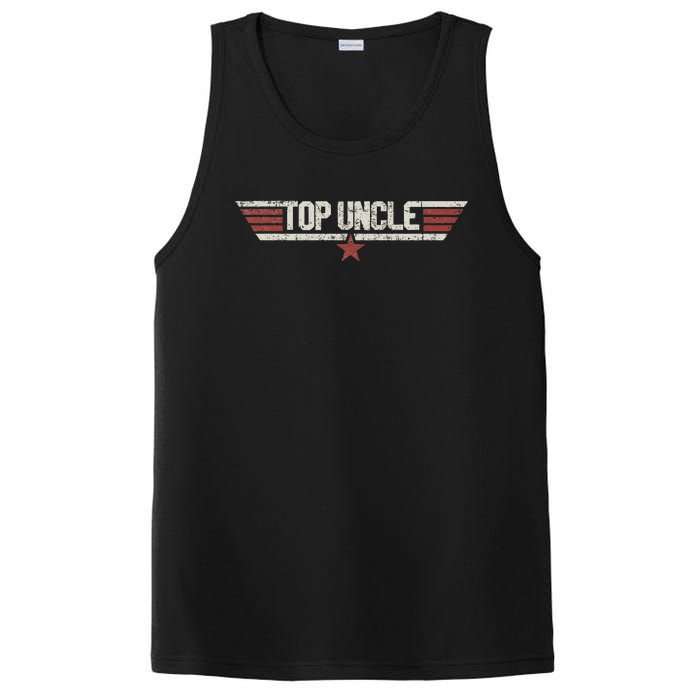 Uncle Funny Vintage 80's Gift Uncle 80s 1980 PosiCharge Competitor Tank