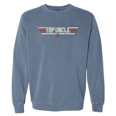 Uncle Funny Vintage 80's Gift Uncle 80s 1980 Garment-Dyed Sweatshirt