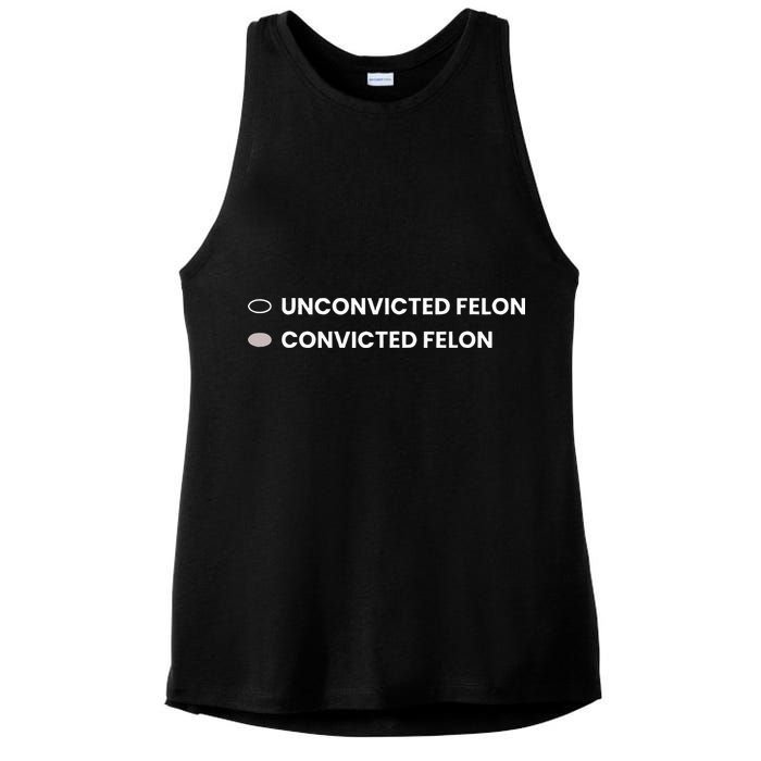 Unconvicted Felon Vs Convicted Felon Funny Ballot Paper Ladies PosiCharge Tri-Blend Wicking Tank