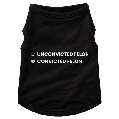 Unconvicted Felon Vs Convicted Felon Funny Ballot Paper Doggie Tank