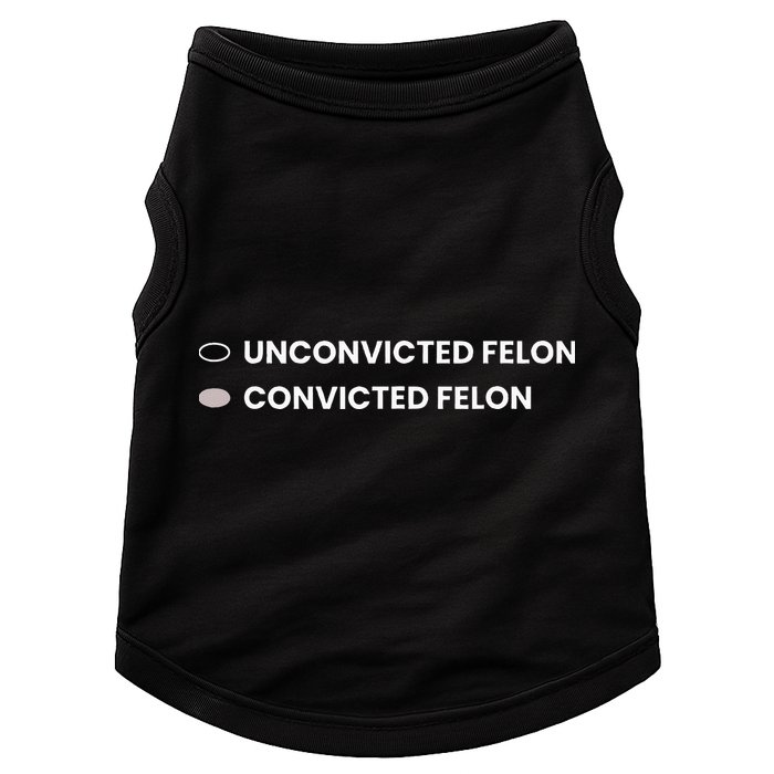 Unconvicted Felon Vs Convicted Felon Funny Ballot Paper Doggie Tank
