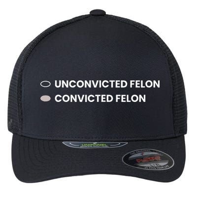 Unconvicted Felon Vs Convicted Felon Funny Ballot Paper Flexfit Unipanel Trucker Cap