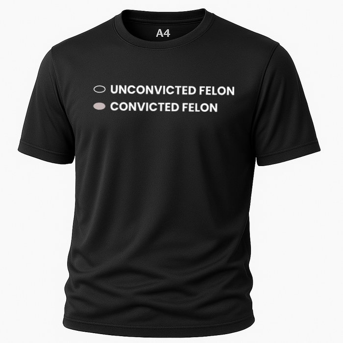 Unconvicted Felon Vs Convicted Felon Funny Ballot Paper Performance Shirt