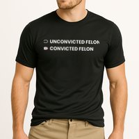 Unconvicted Felon Vs Convicted Felon Funny Ballot Paper Performance Shirt