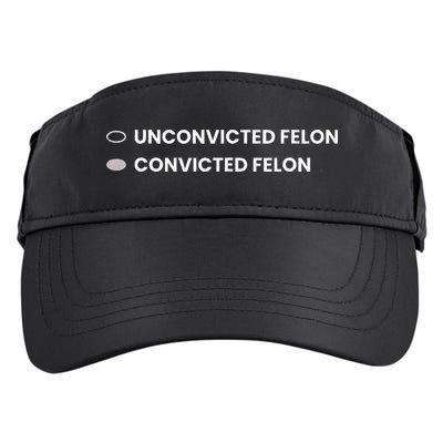 Unconvicted Felon Vs Convicted Felon Funny Ballot Paper Adult Drive Performance Visor
