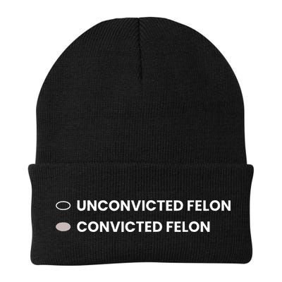 Unconvicted Felon Vs Convicted Felon Funny Ballot Paper Beanie