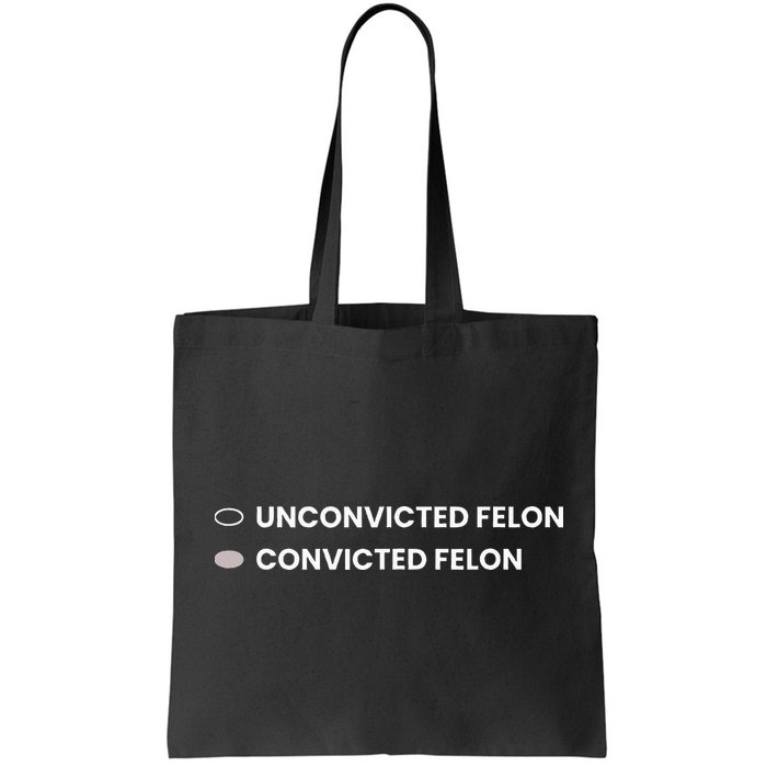 Unconvicted Felon Vs Convicted Felon Funny Ballot Paper Bag