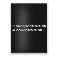 Unconvicted Felon Vs Convicted Felon Funny Ballot Paper Poster