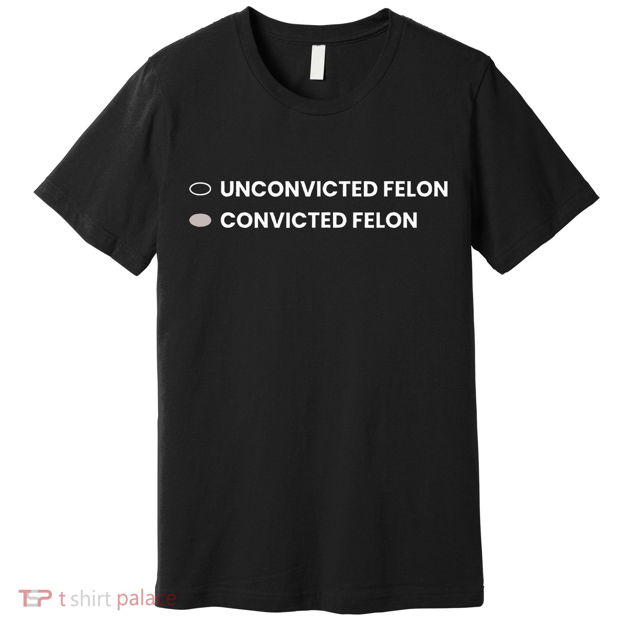 Unconvicted Felon Vs Convicted Felon Funny Ballot Paper Premium T-Shirt