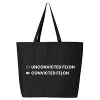 Unconvicted Felon Vs Convicted Felon Funny Ballot Paper 25L Jumbo Tote