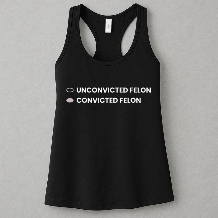 Unconvicted Felon Vs Convicted Felon Funny Ballot Paper Womens Tank Top