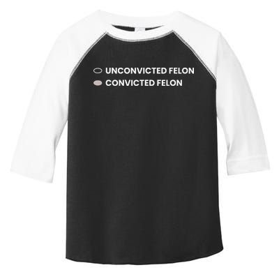 Unconvicted Felon Vs Convicted Felon Funny Ballot Paper Toddler Fine Jersey T-Shirt