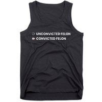 Unconvicted Felon Vs Convicted Felon Funny Ballot Paper Tank Top