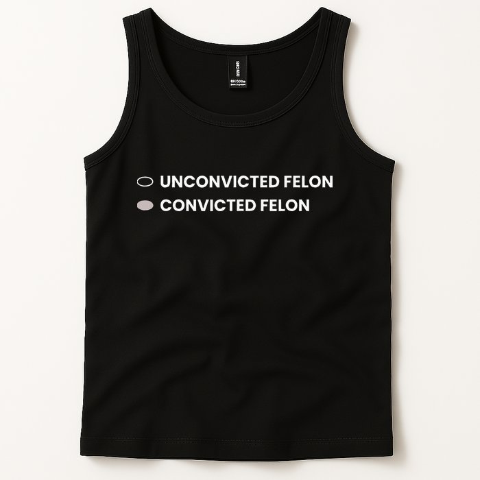 Unconvicted Felon Vs Convicted Felon Funny Ballot Paper Tank Top