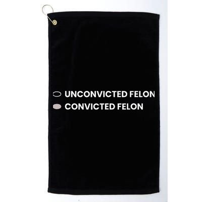 Unconvicted Felon Vs Convicted Felon Funny Ballot Paper Golf Towel
