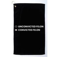 Unconvicted Felon Vs Convicted Felon Funny Ballot Paper Golf Towel