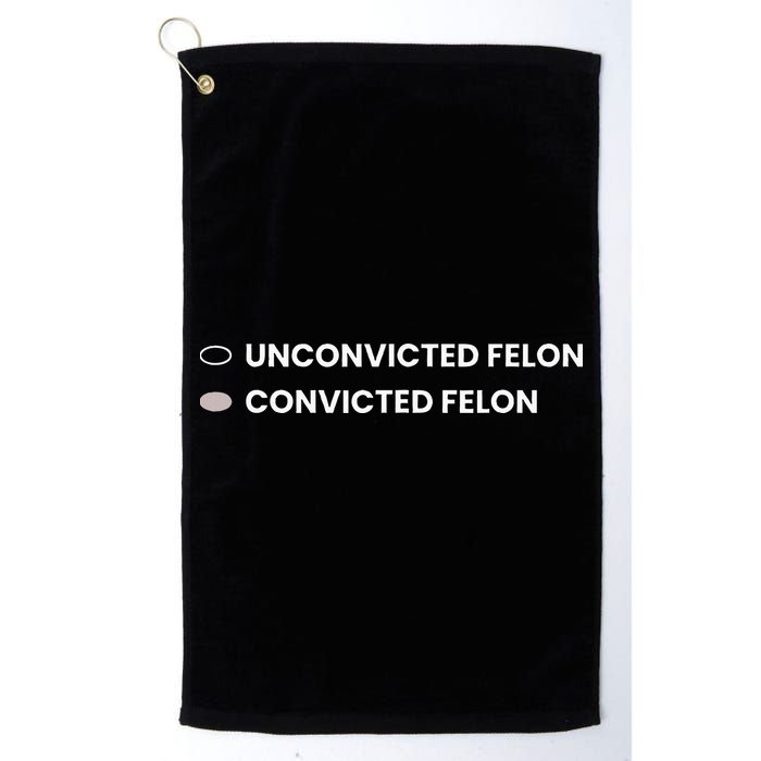 Unconvicted Felon Vs Convicted Felon Funny Ballot Paper Golf Towel