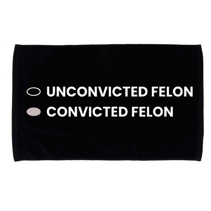 Unconvicted Felon Vs Convicted Felon Funny Ballot Paper Microfiber Hand Towel