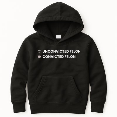 Unconvicted Felon Vs Convicted Felon Funny Ballot Paper Kids Hoodie