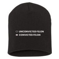 Unconvicted Felon Vs Convicted Felon Funny Ballot Paper Short Acrylic Beanie