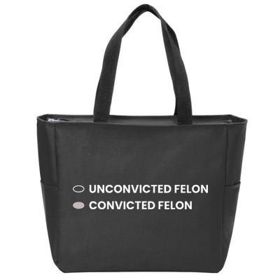Unconvicted Felon Vs Convicted Felon Funny Ballot Paper Zip Tote Bag