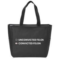 Unconvicted Felon Vs Convicted Felon Funny Ballot Paper Zip Tote Bag