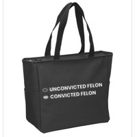 Unconvicted Felon Vs Convicted Felon Funny Ballot Paper Zip Tote Bag