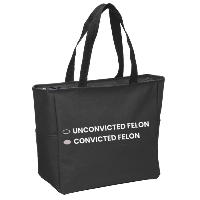Unconvicted Felon Vs Convicted Felon Funny Ballot Paper Zip Tote Bag