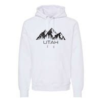 Utah For Women Utah Mountain Souvenir Gift Premium Hoodie