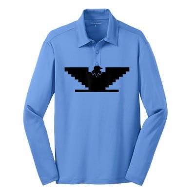 United Farm Workers UFW Huelga Bird Chicano Labor Union Silk Touch Performance Long Sleeve Polo