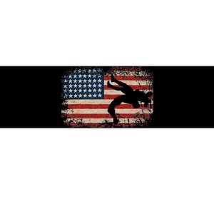 Usa Flag Wrestling American Flag Wrestling Wrestle Gift Bumper Sticker