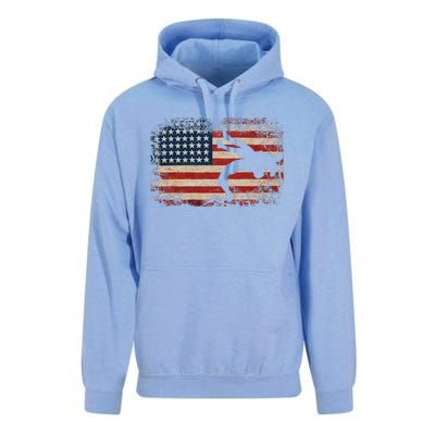 Usa Flag Wrestling American Flag Wrestling Wrestle Gift Unisex Surf Hoodie