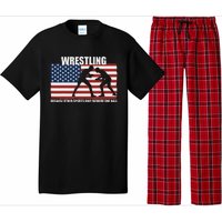 Us Flag Wrestling Because Other Sports Only Require One Ball Pajama Set