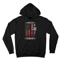 Us Flag We The People Maga Gang Pro Trump Support Hoodie