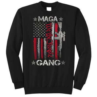 Us Flag We The People Maga Gang Pro Trump Support Sweatshirt