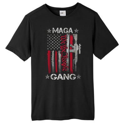 Us Flag We The People Maga Gang Pro Trump Support Tall Fusion ChromaSoft Performance T-Shirt